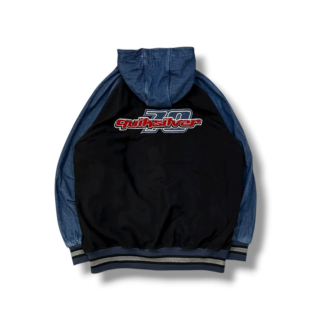 퀵실버 데님 배색 후드 집업 y14027 상품이미지3