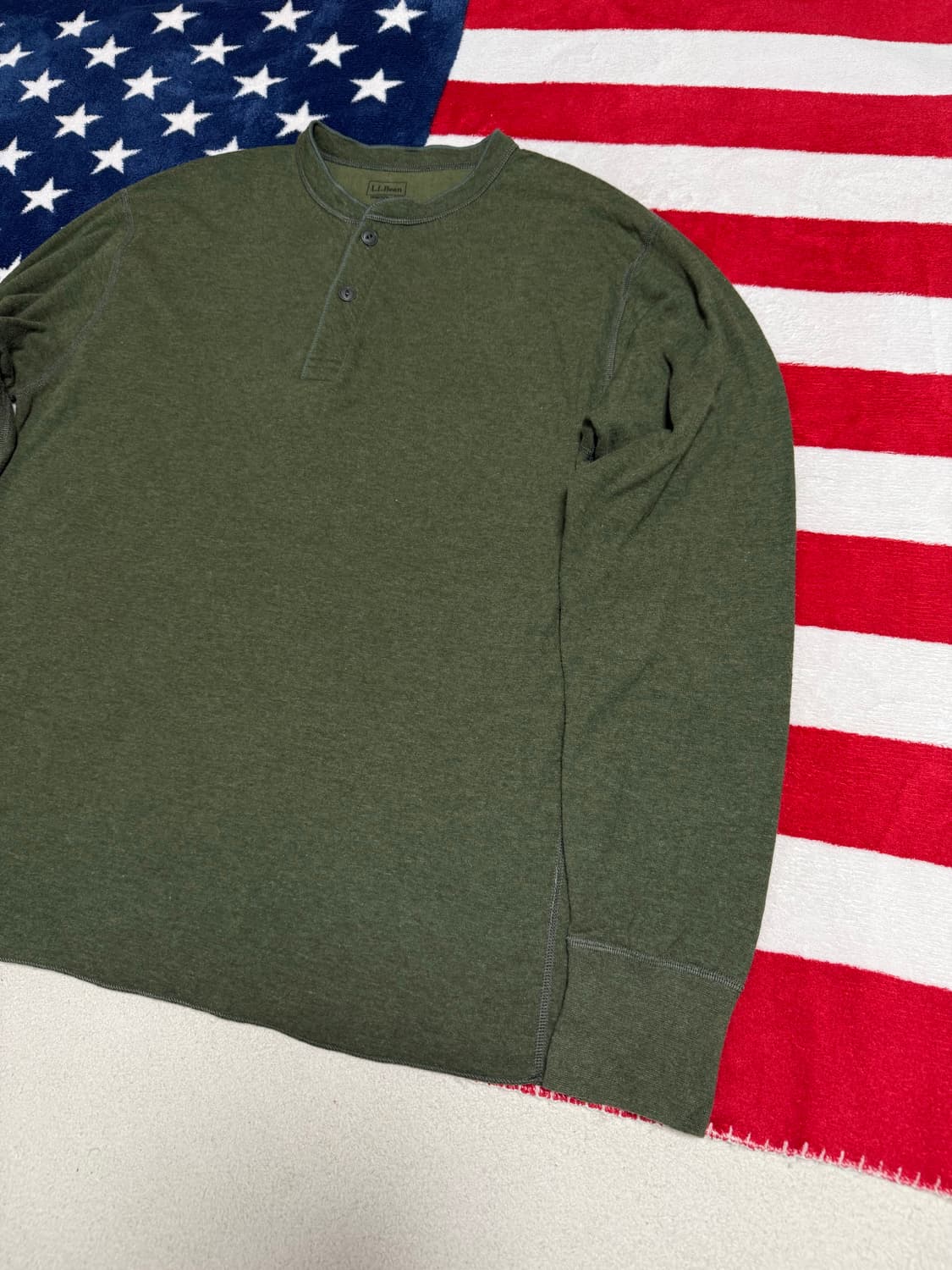 엘엘빈 헨리넥니트 L.L.bean henry neck knit 빈티지니트 상품이미지3