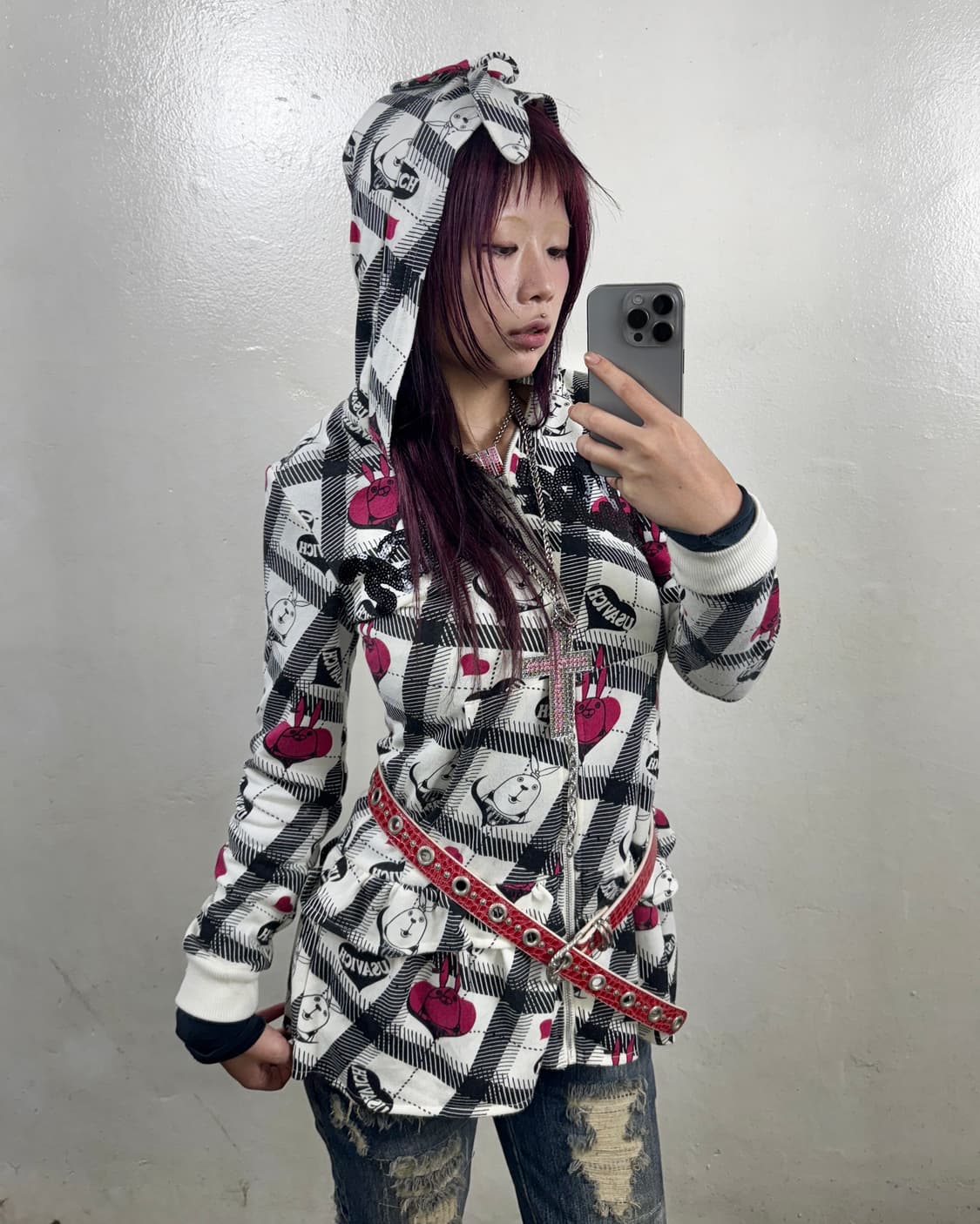 키치 후드디테일 집업 상품이미지1