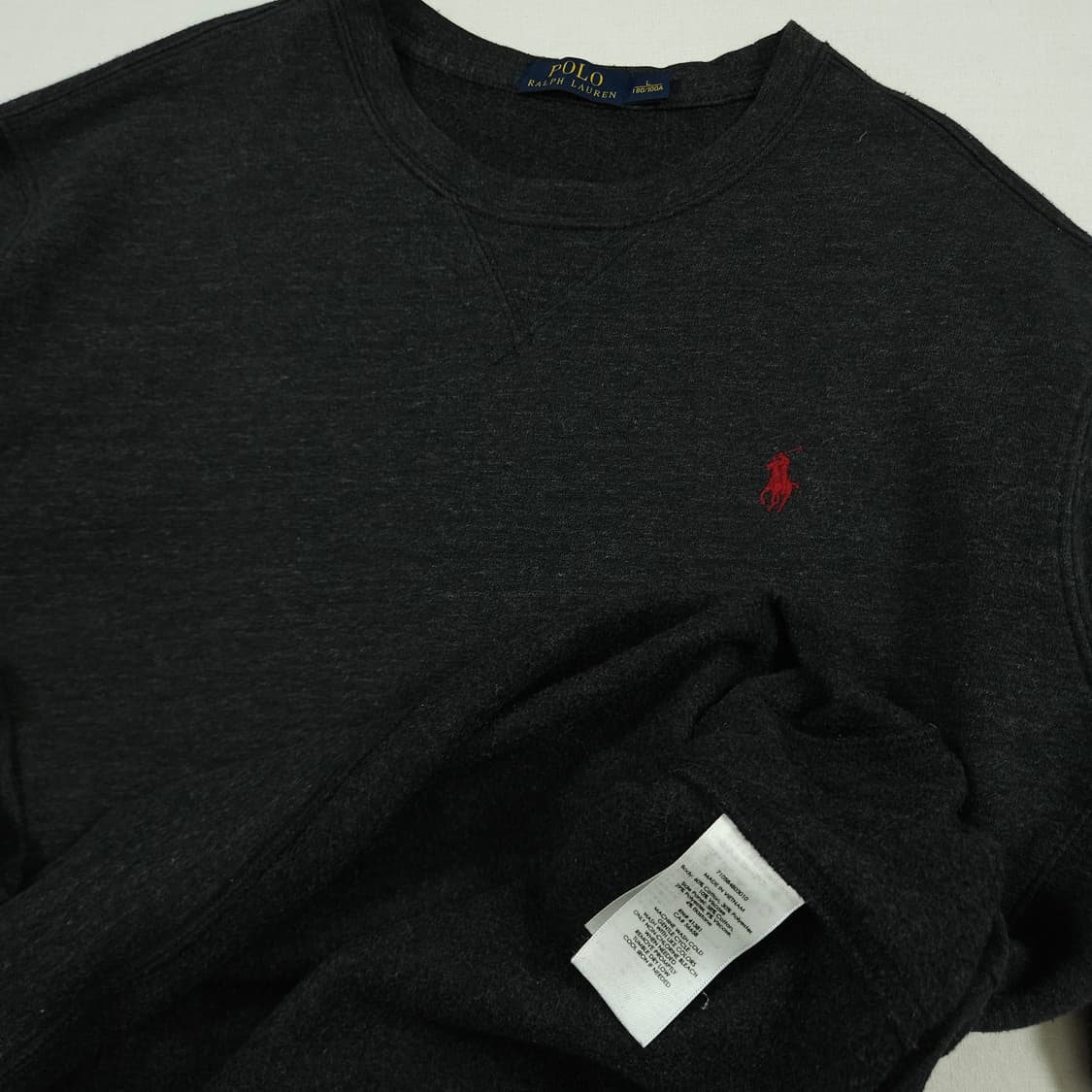 XL(105) 폴로 랄프로렌 기모 맨투맨 스웻셔츠 차콜 상품이미지5