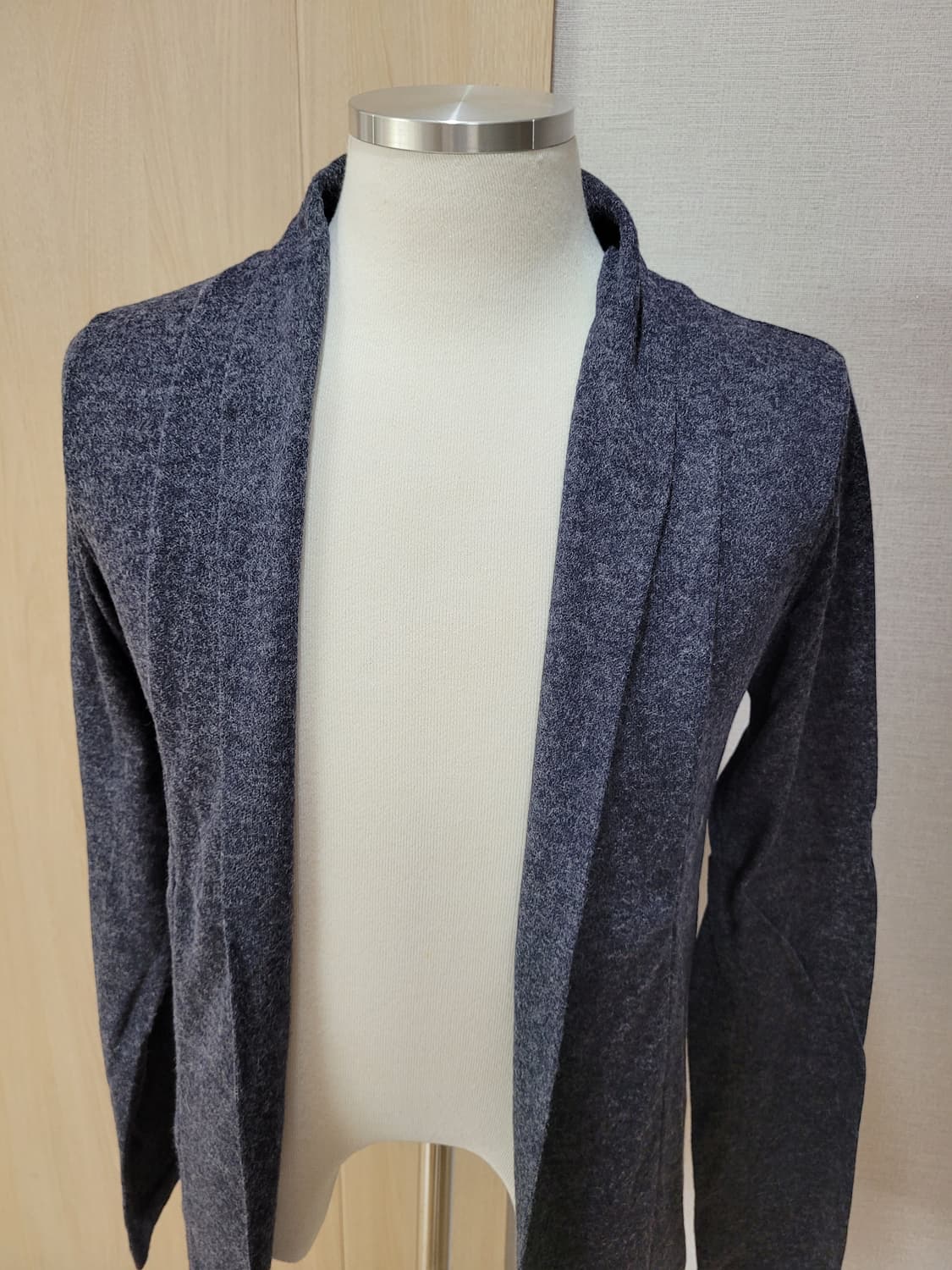 남자 오픈프론트 숄 가디건 100 네이비 상품이미지2