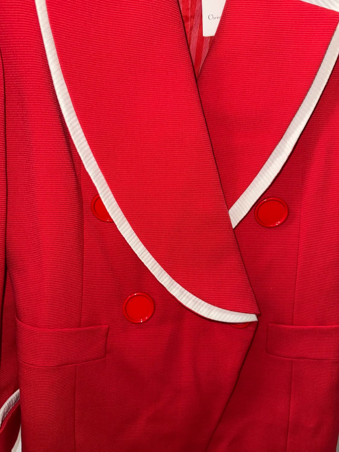 Christian dior 레드 셋업 (빈티지) 상품이미지9