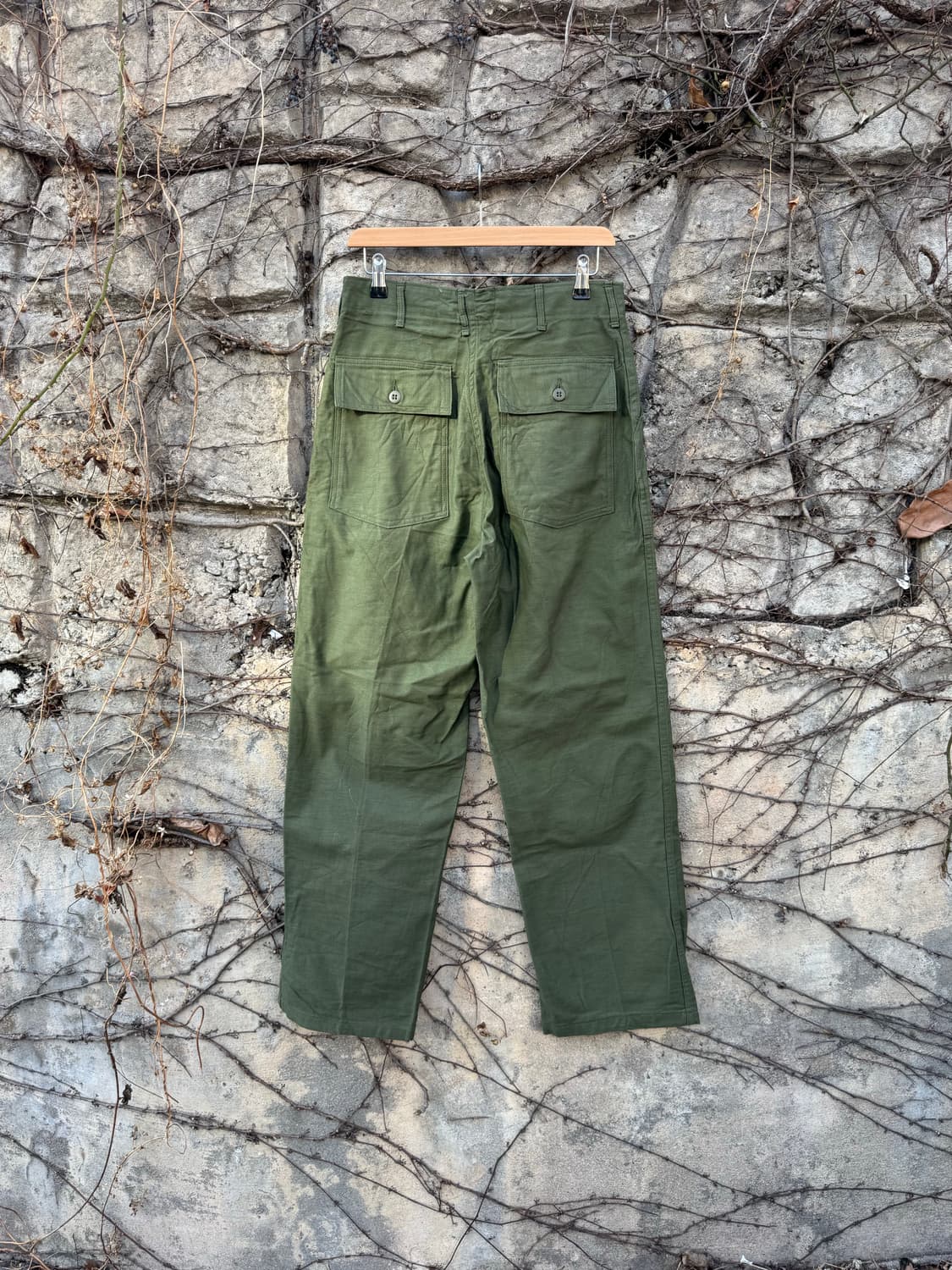 60s u.s.army 미군 오리지널 og-107 퍼티그 팬츠 30 상품이미지2