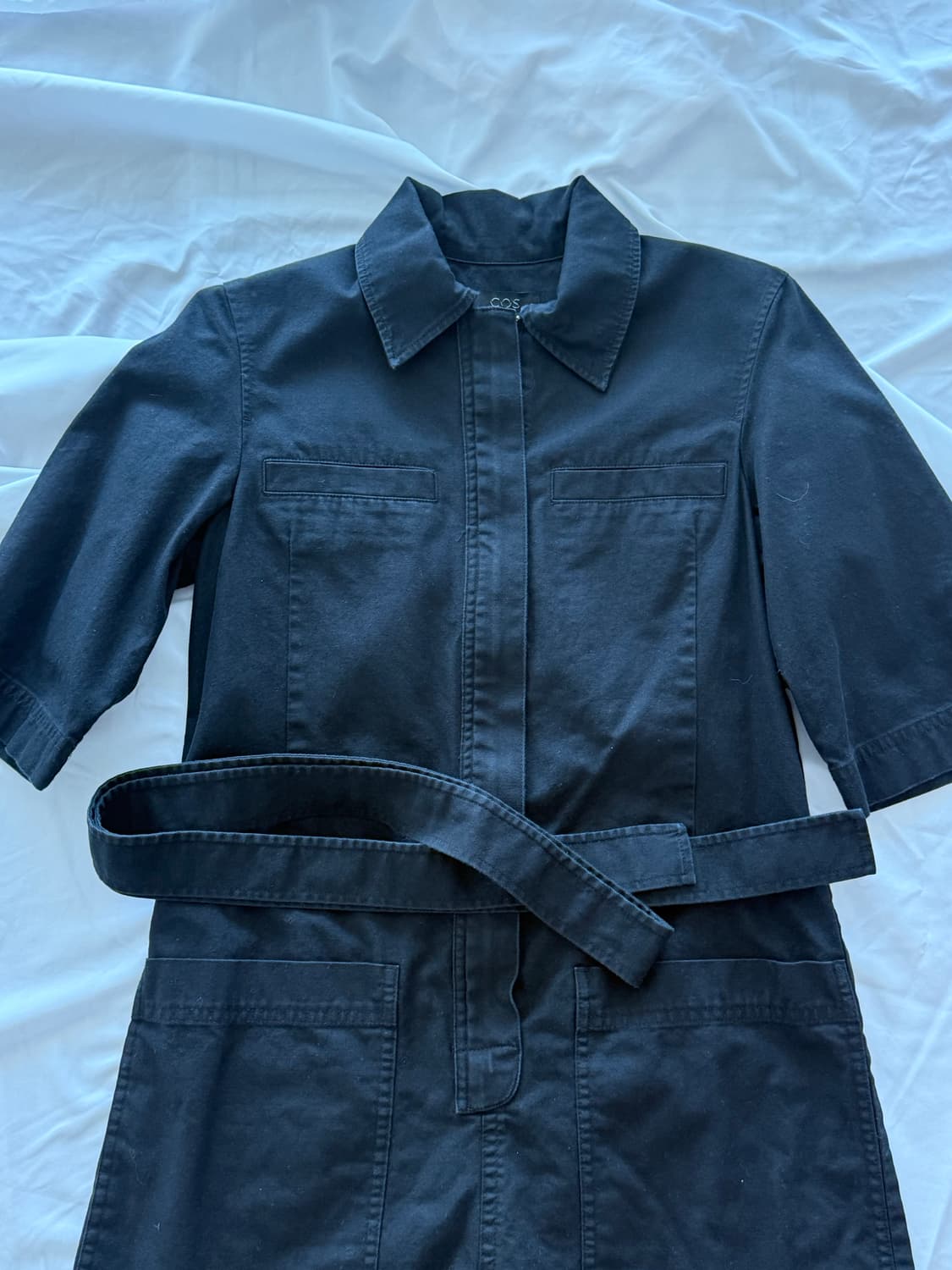 COS 블랙 벨티드 점프 수트 상품이미지9