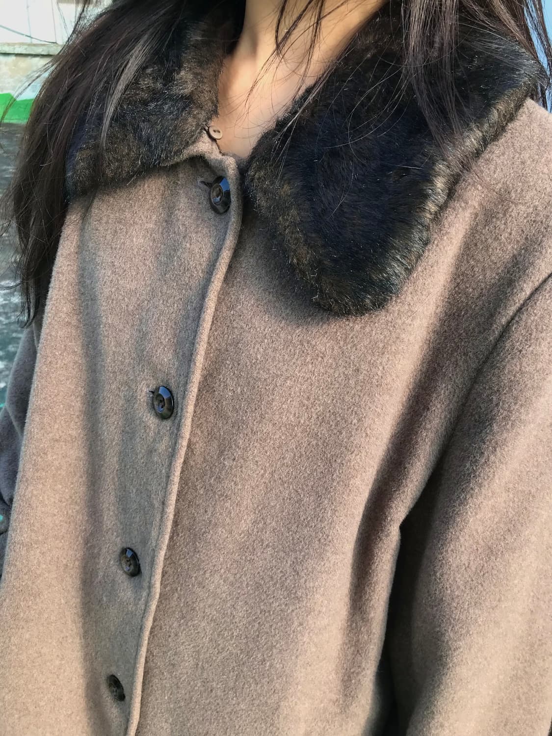 소프트 울 앙고라 블랜드 코트 상품이미지5