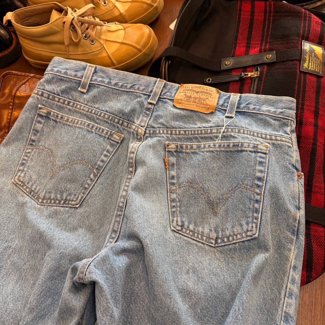 90 ~ 00S 리바이스 캐나다 생산 217 오렌지탭 데님 34 3 상품이미지3