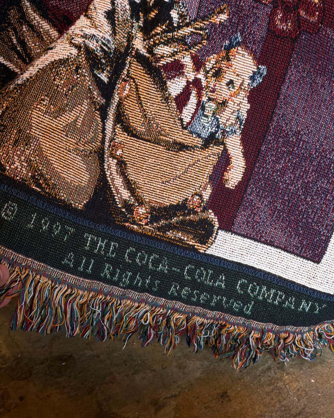 빈티지 소품 코카콜라 산타 블랭킷 상품이미지5