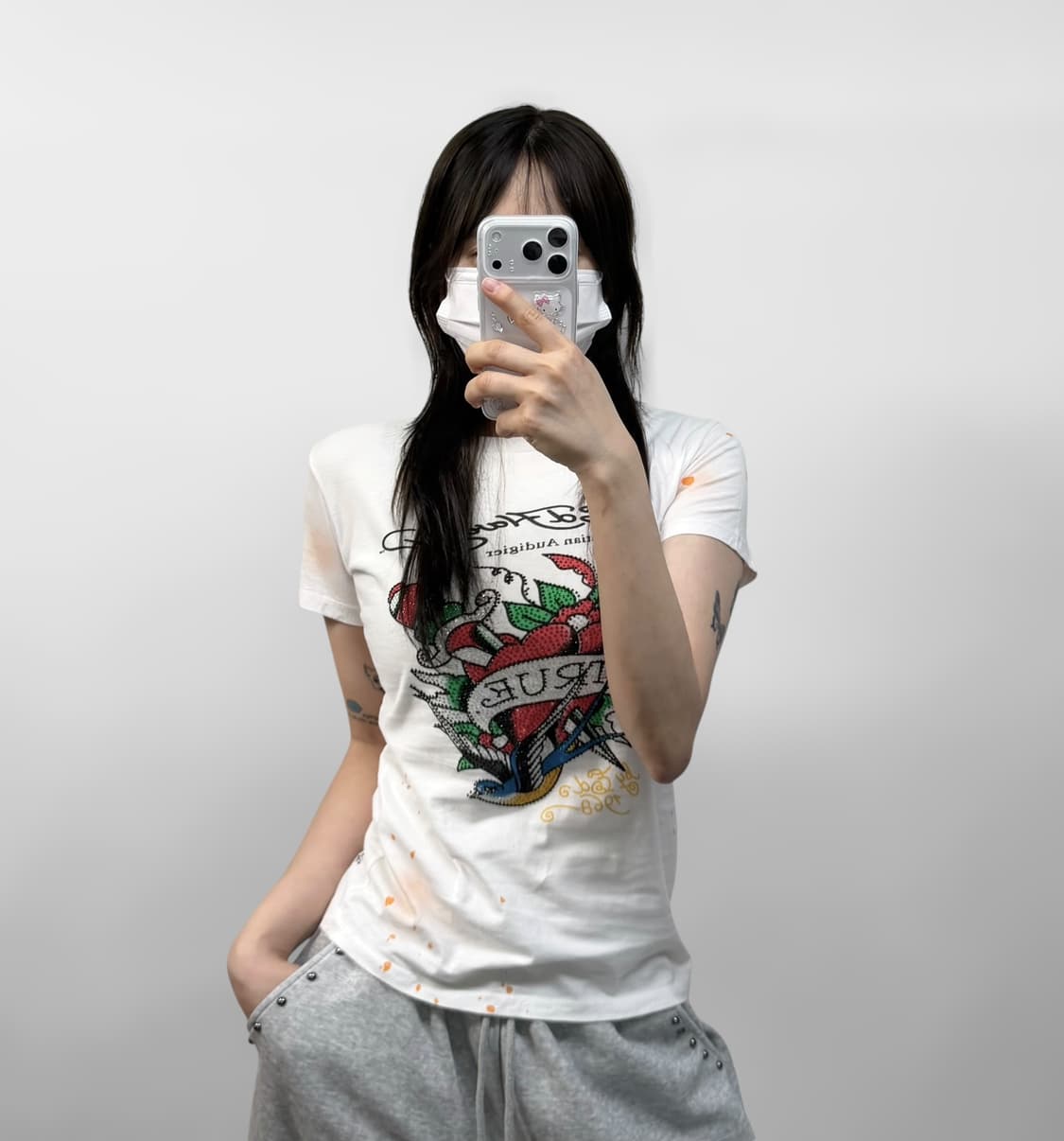 에드하디 크리스찬오디저 하트 어택 반팔티 상품이미지1