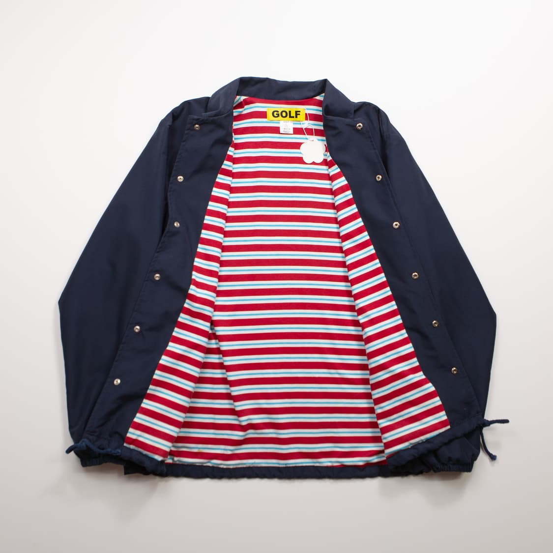 15FW 골프왕 레인보우 코치자켓 네이비 상품이미지4