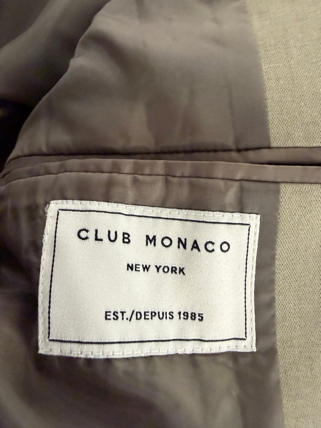 클럽모나코 카키색 싱글 코트 XS 상품이미지9