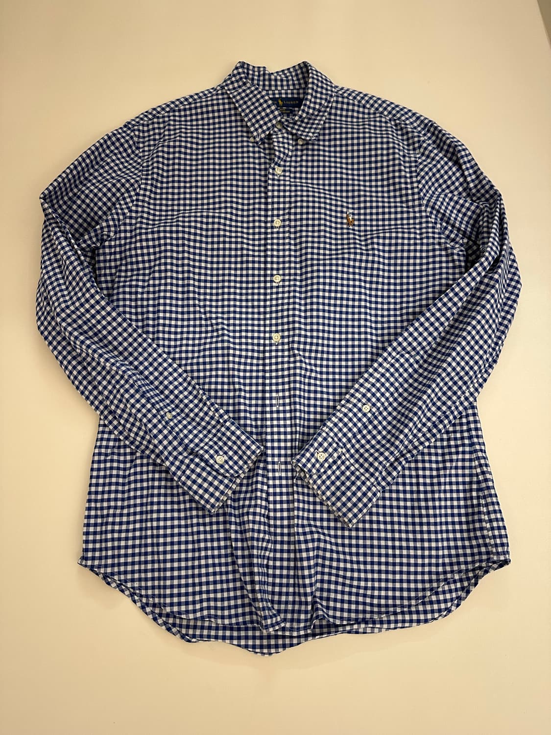 폴로 슬림핏 체크 셔츠 L 상품이미지1