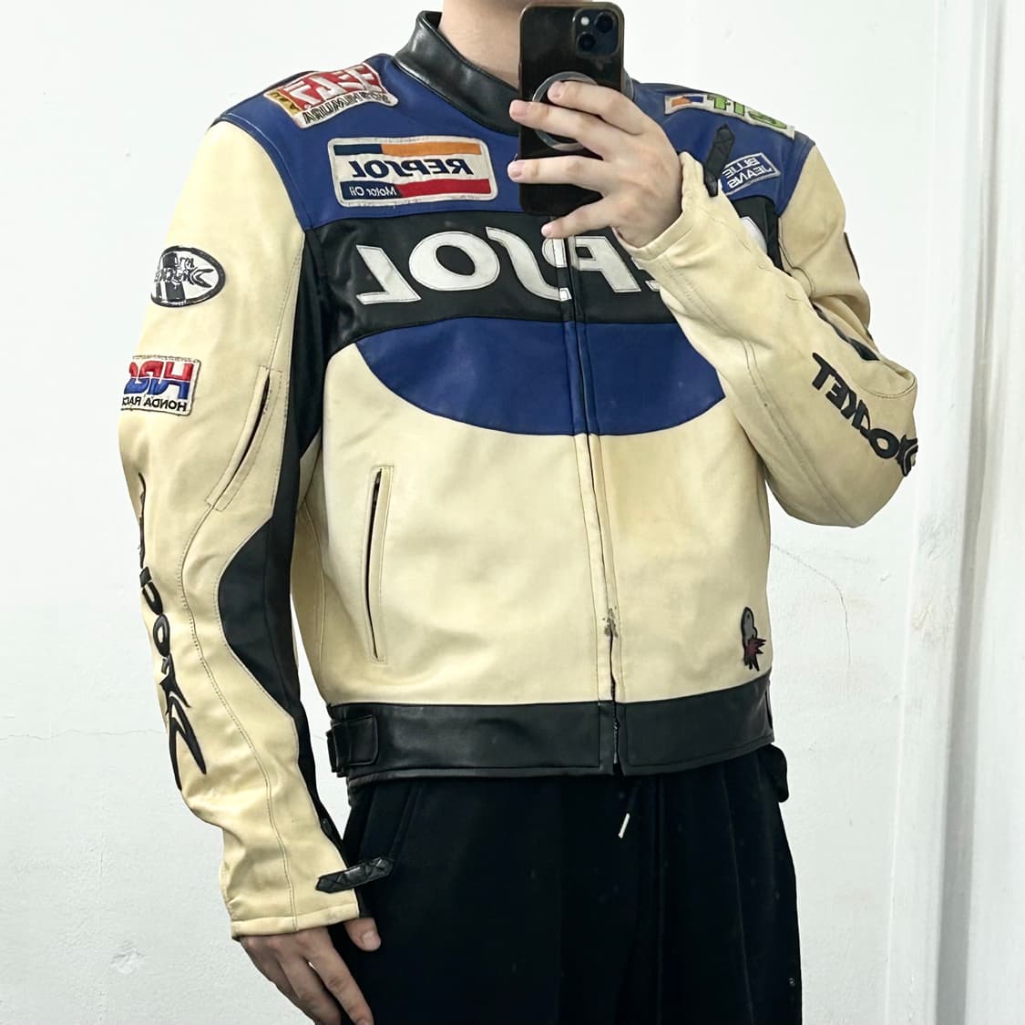 Joe Rocket Repsol 레더 레이싱 자켓 상품이미지2