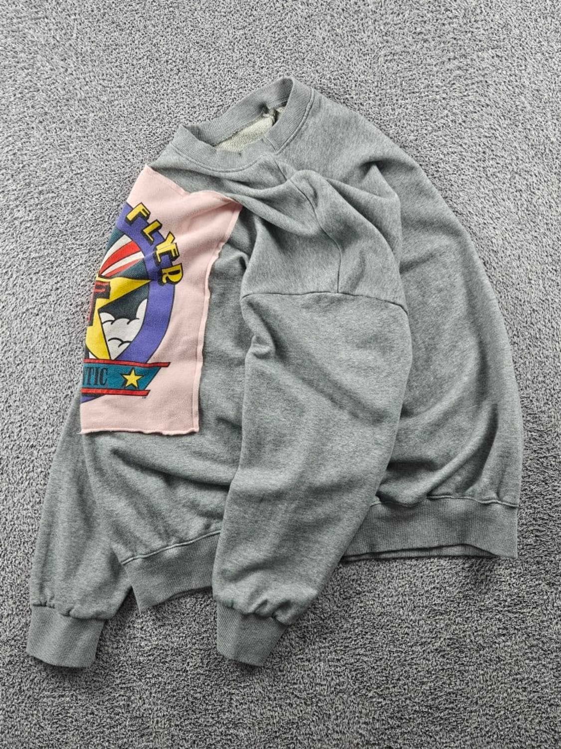 빈티지 프론트 패치 맨투맨 스웻셔츠 ( 2XL 추정 ) / 11406 상품이미지3