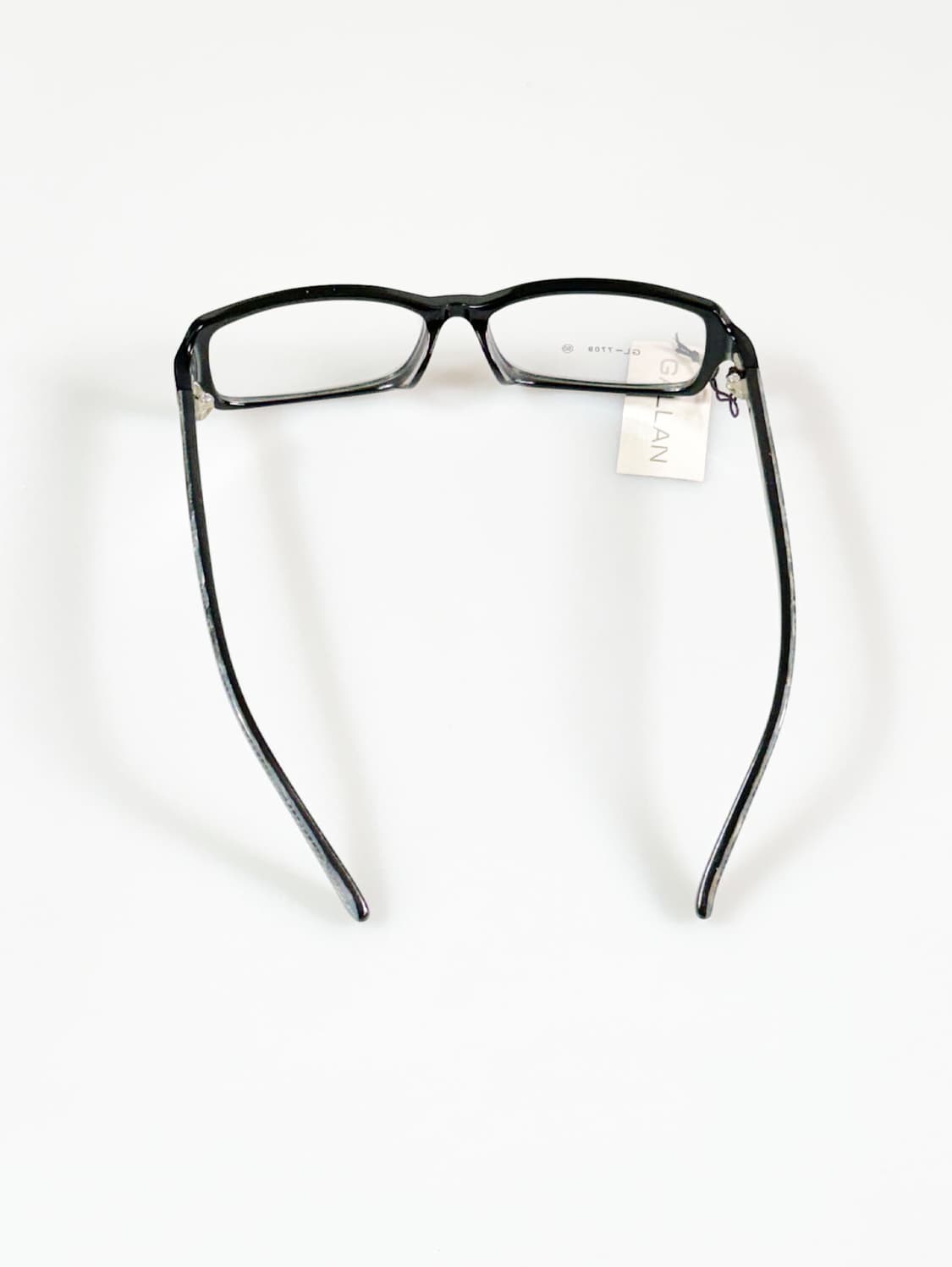 GALLAN 블랙 스퀘어 뿔테 프레임 빈티지 안경 상품이미지5