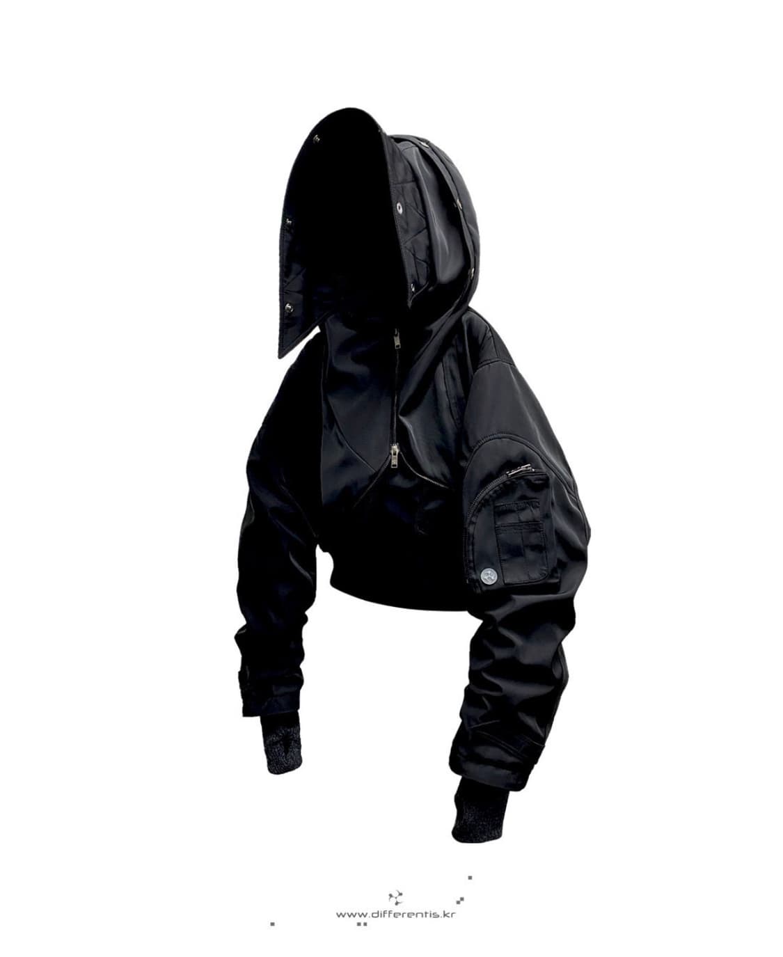 Differentis 크롭 봄버 패딩 자켓 혜인서 상품이미지1