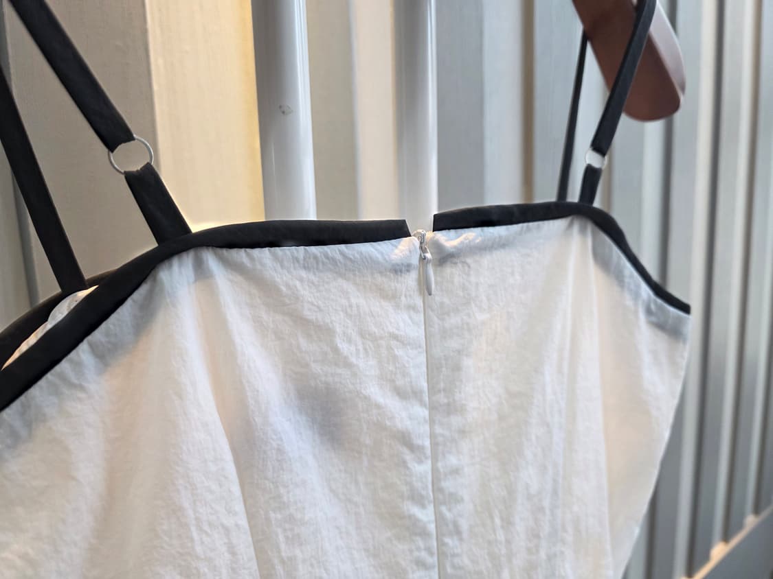 화이트 바스락원피스  상품이미지6