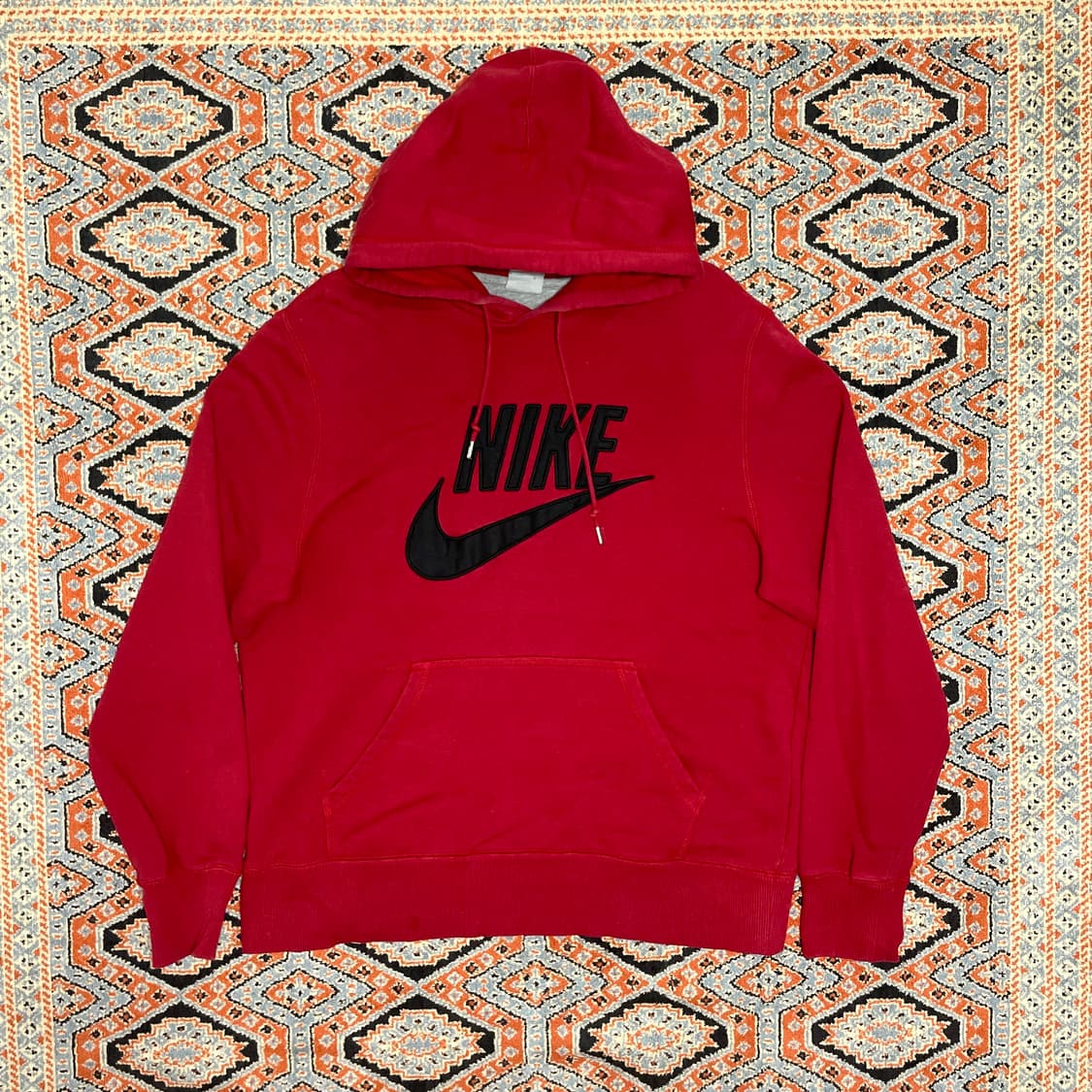 나이키 빅로고 레드 후드티셔츠 남성XL 상품이미지1