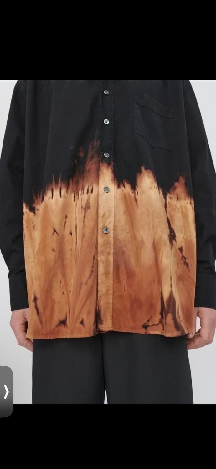 아워레가시 BD셔츠 BLACK TIE DYE 헤비포플린 셔츠 48 상품이미지3