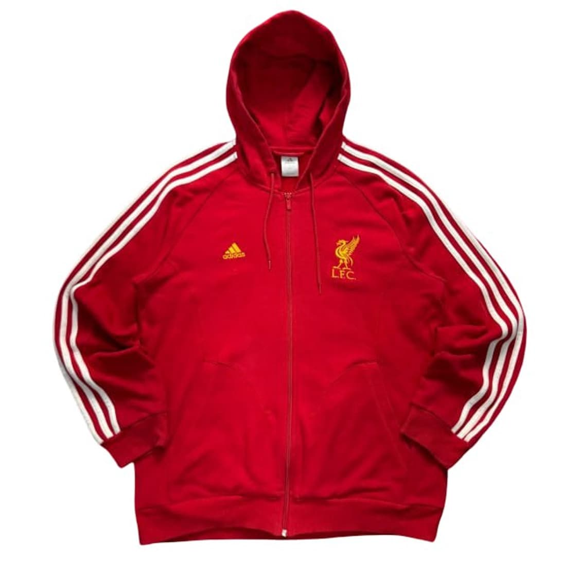 아디다스 X 리버풀 레드 후드집업 상품이미지1