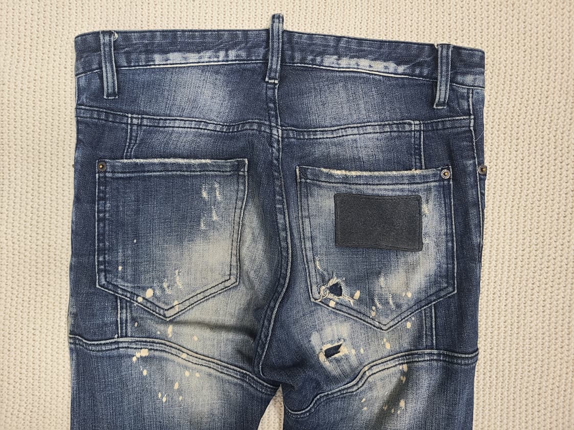 DSQUARED2 헤비 디스트로이드 스키니 데님 상품이미지7