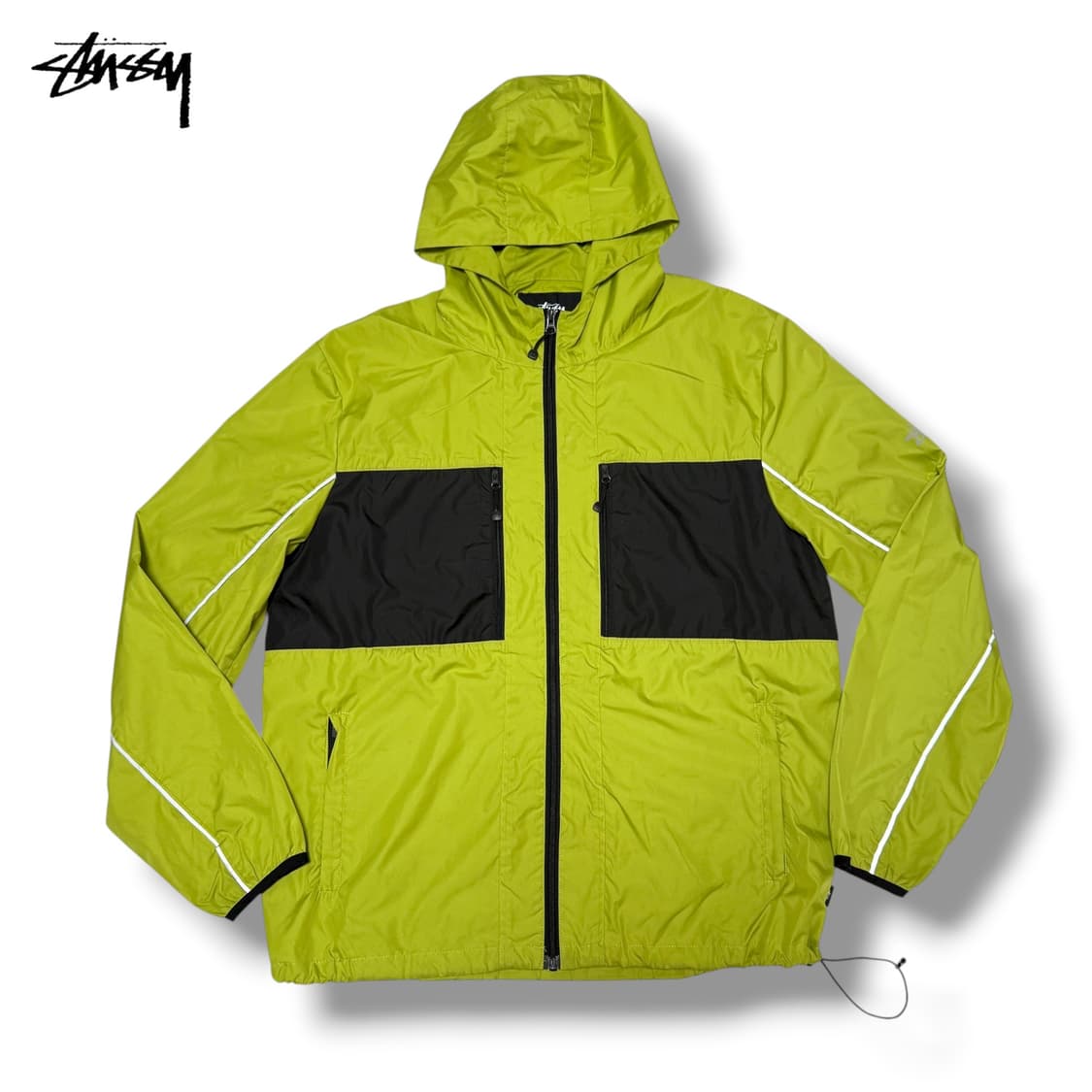 스투시 에어페니 컬러 3M 윈드브레이커 후드집업 라임 상품이미지1