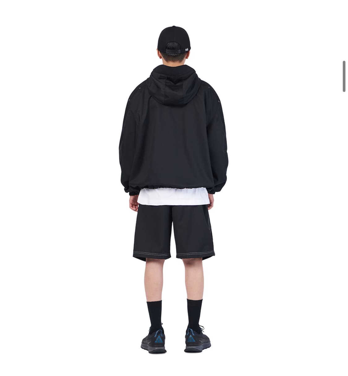 노매뉴얼 3DP ANORAK JACKET -black 상품이미지4