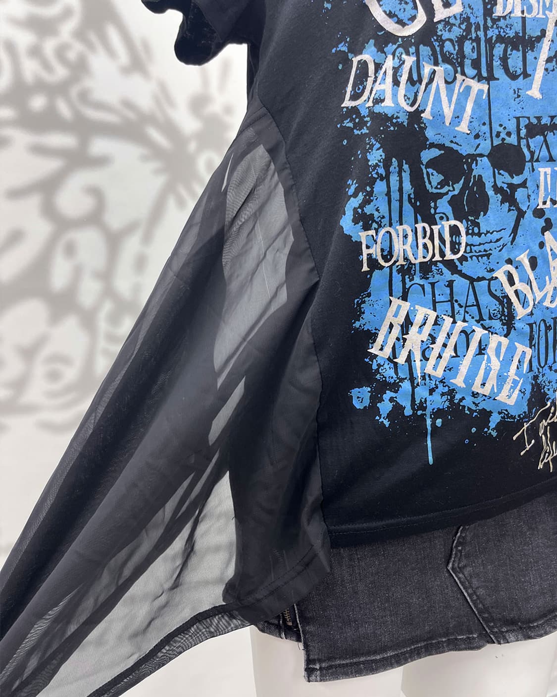 Ghost of Harlem draped punk T-shirts 상품이미지4