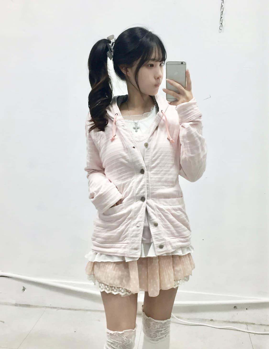 [JPN] 코디셋 ! 로걀 복숭아맛 핑크 도트 코디셋 상품이미지1