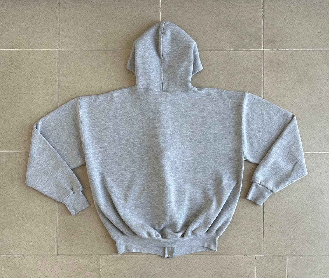 90s 빈티지 러셀 후드집업 그레이 XL 상품이미지2