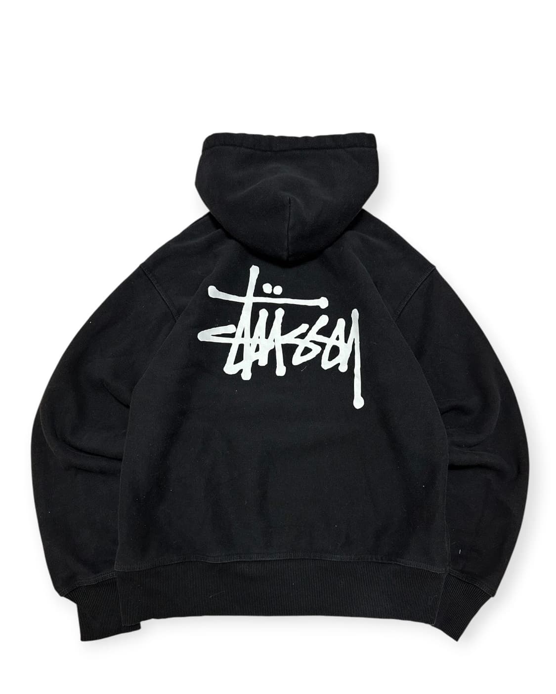 스투시 빅스탁 블랙 후드티 상품이미지1