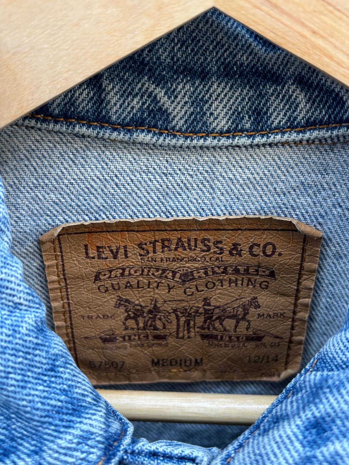 90s 리바이스 오렌지탭 데님트러커 4rd 상품이미지9