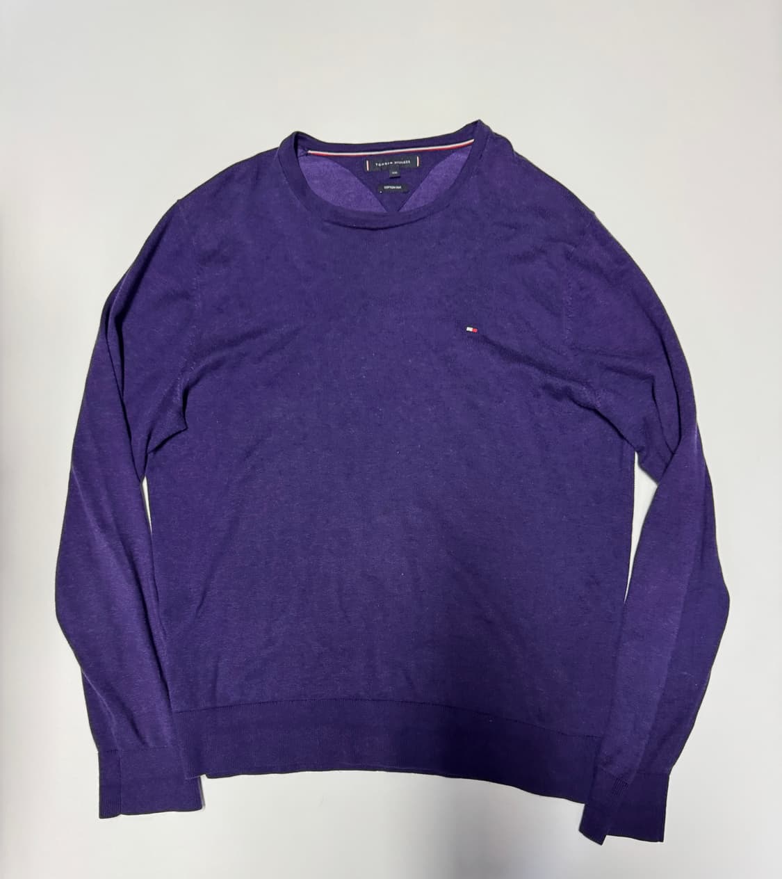 타미힐피거 코튼 실크 니트 L ~ XL 퍼플 상품이미지1