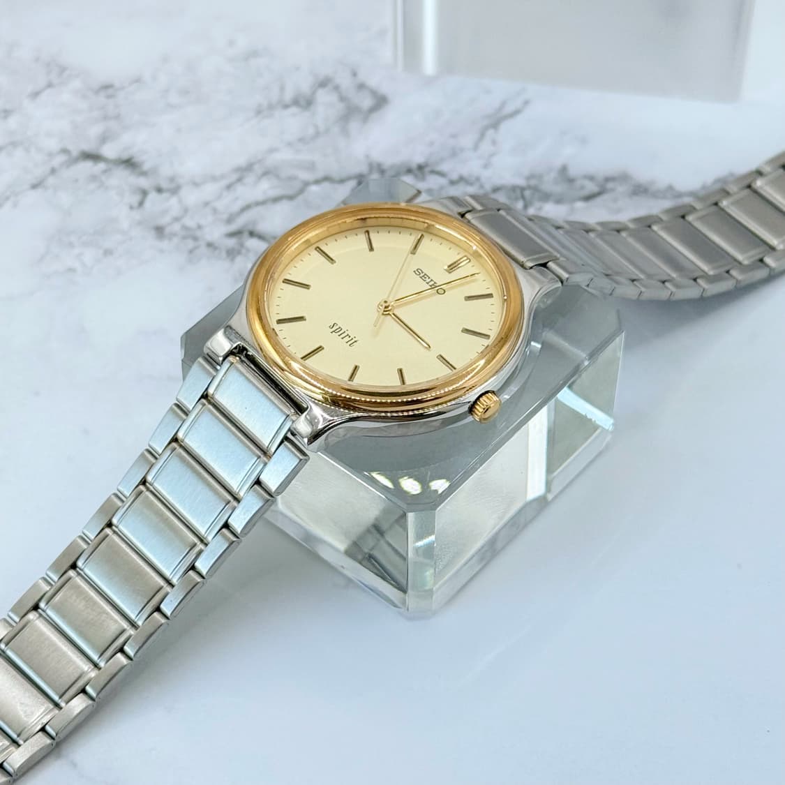 90s00s 빈티지 세이코 스피릿 샴페인 콤비 워치 상품이미지6