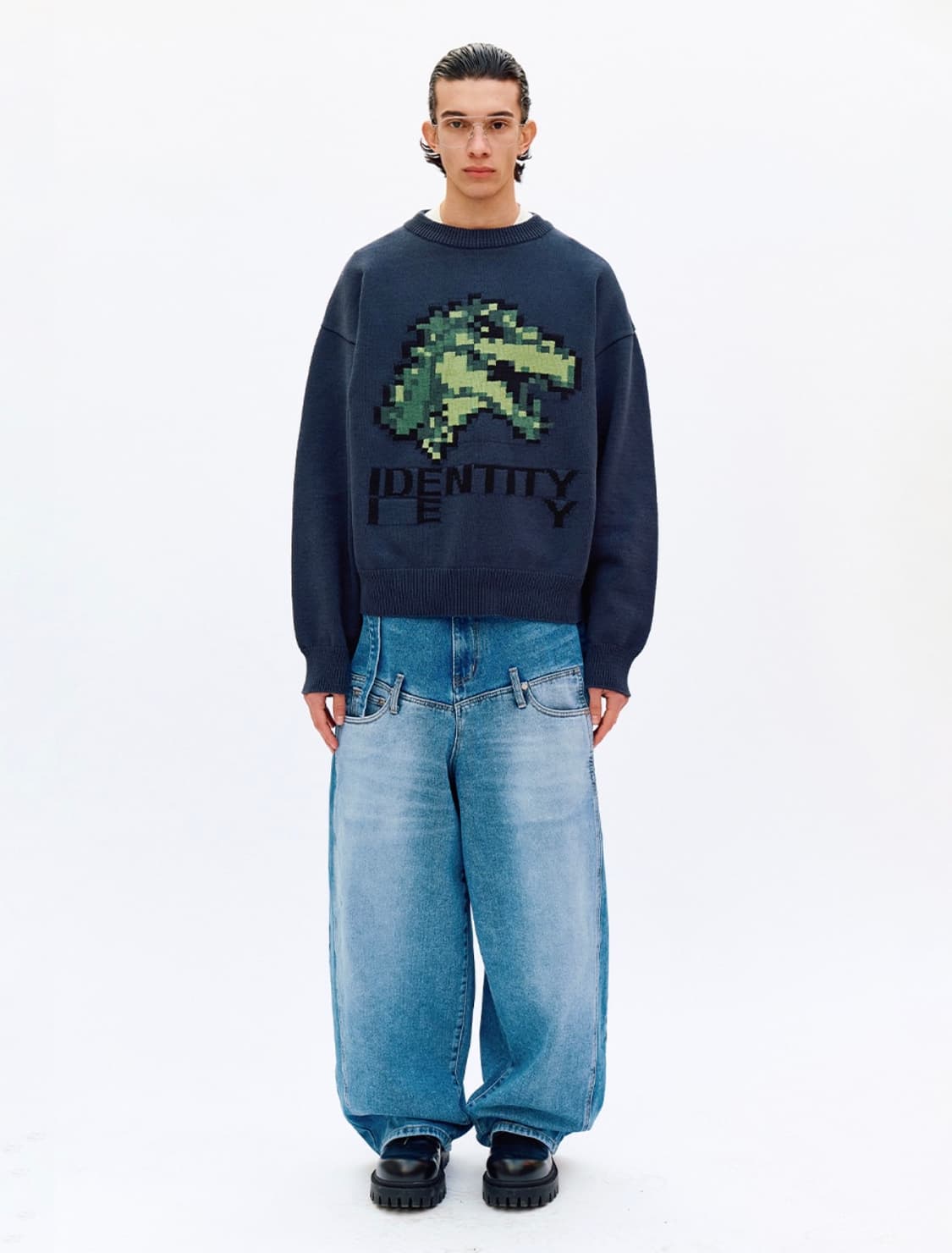 이에이 IEY DOUBLE OVERSIZE DENIM Medium 상품이미지3