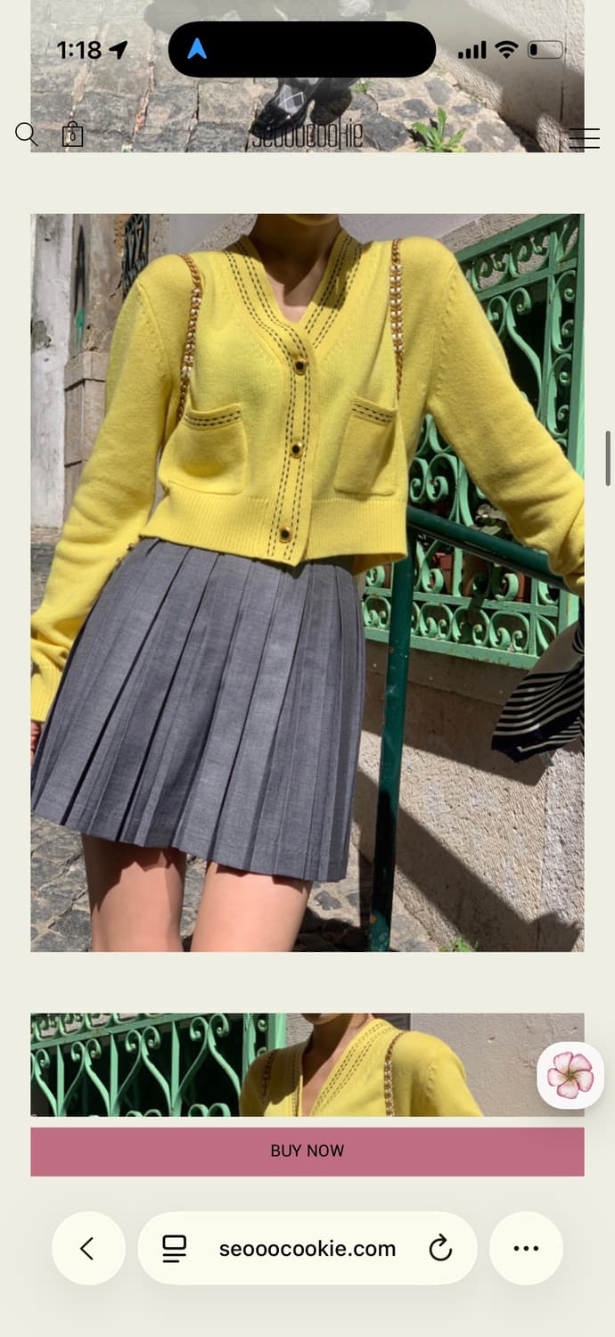 서쿠키 캐시미어가디건 상품이미지2