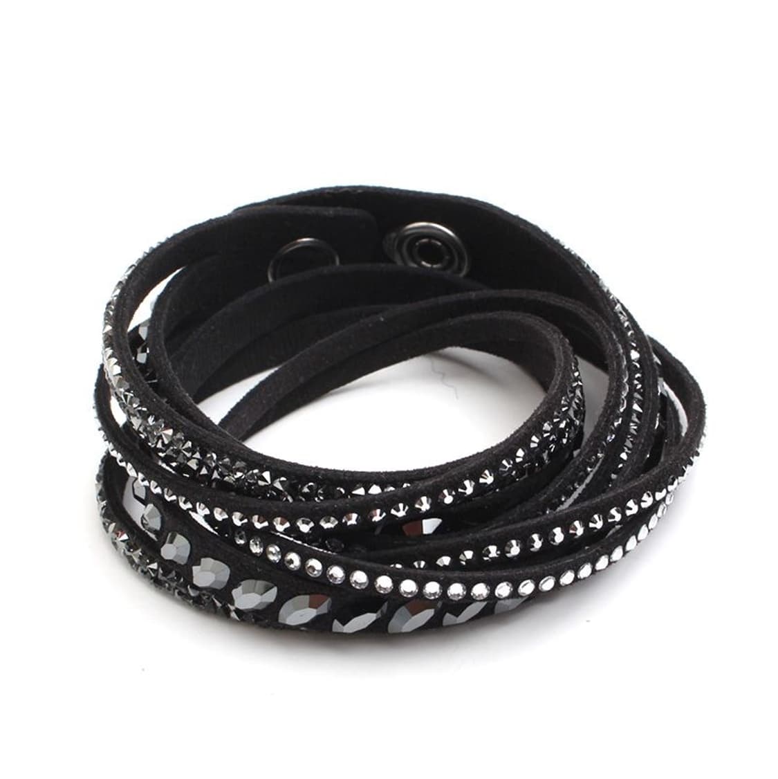 Swarovski 스와로브스키 블랙 레더 슬레이크 팔찌 상품이미지1