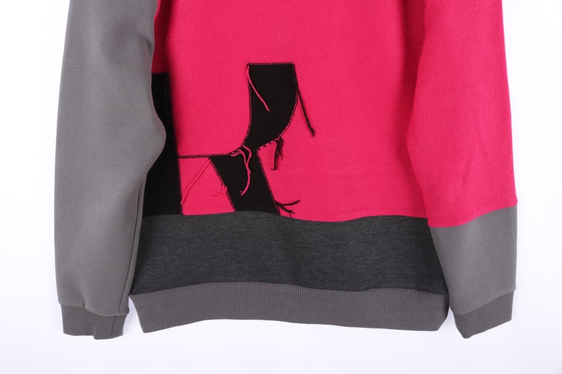 [100] 시스템옴므 울 니트 콤비 맨투맨 상품이미지7