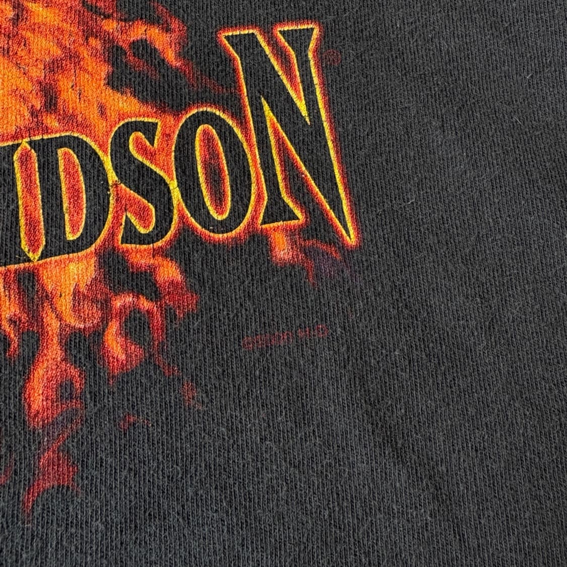 00년 미국 생산 할리데이비슨 플레임 이글 반팔 티셔츠 상품이미지6