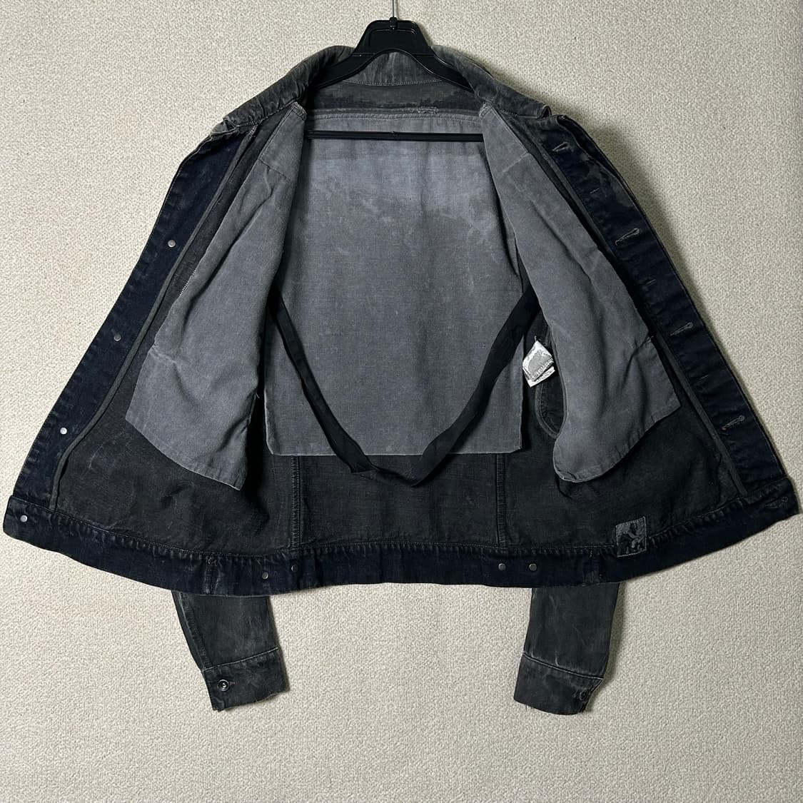 (M) 릭오웬스 다크쉐도우 블랙 데님 트러커 자켓 상품이미지9