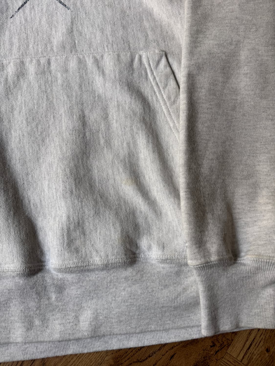 [M]00s 챔피온 리버스위브 STONE HARBOR 멜란지 후드 티셔츠 상품이미지6