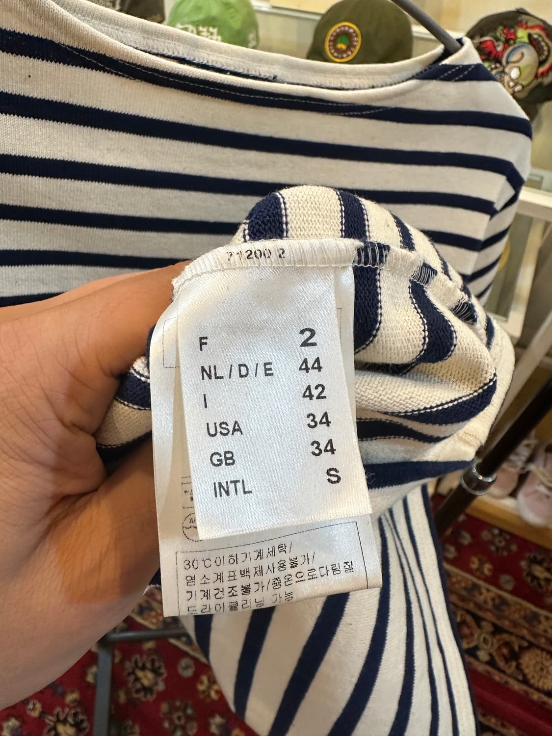 세인트제임스 길도 숏 브로 반팔 스트라이프 티셔츠 S 상품이미지5