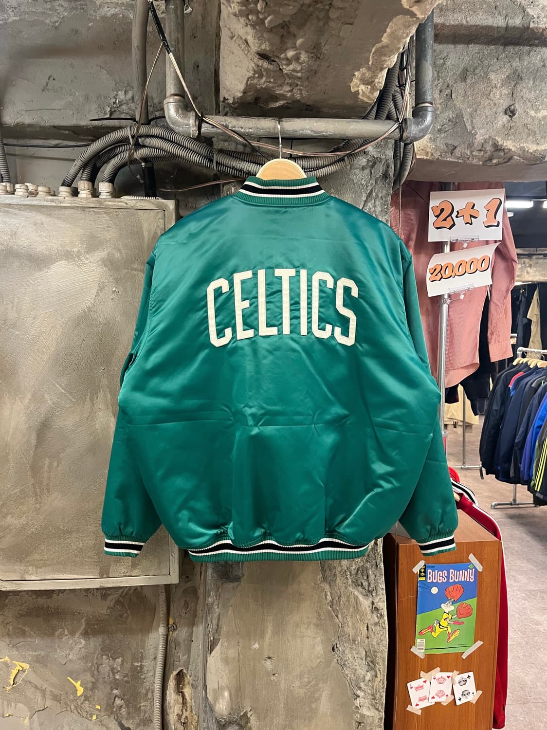리복 보스턴 셀틱스 자켓 그린 #csz3241 상품이미지2