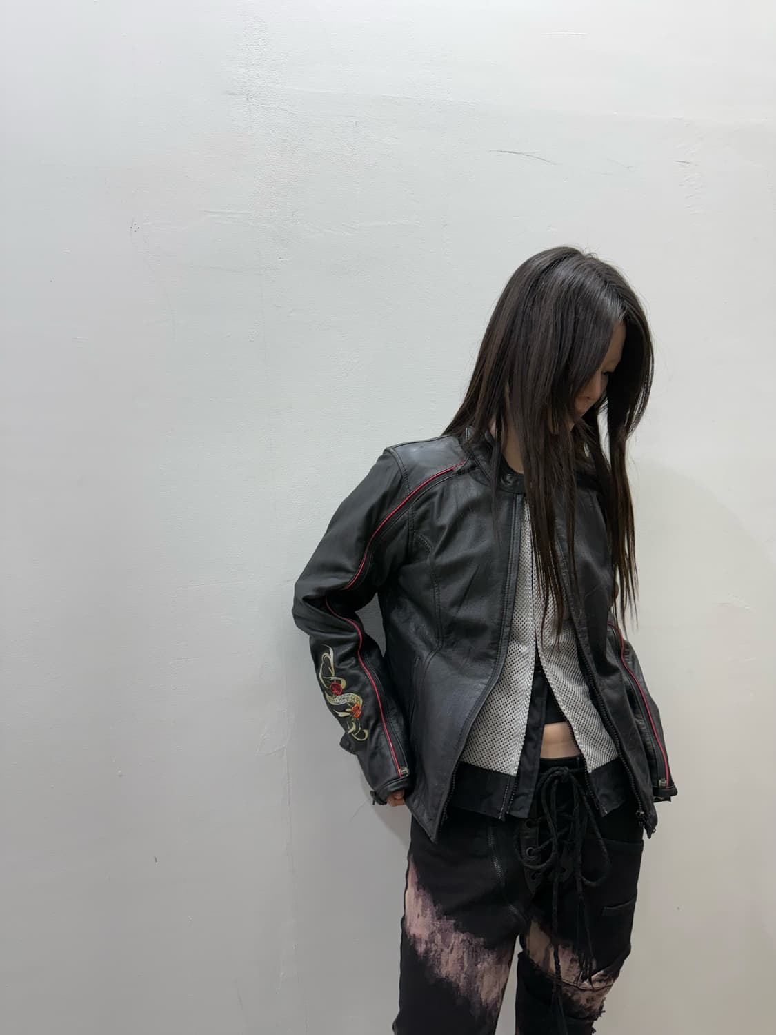 할리 데이비슨 레더 바이커 투웨이 자켓 상품이미지3