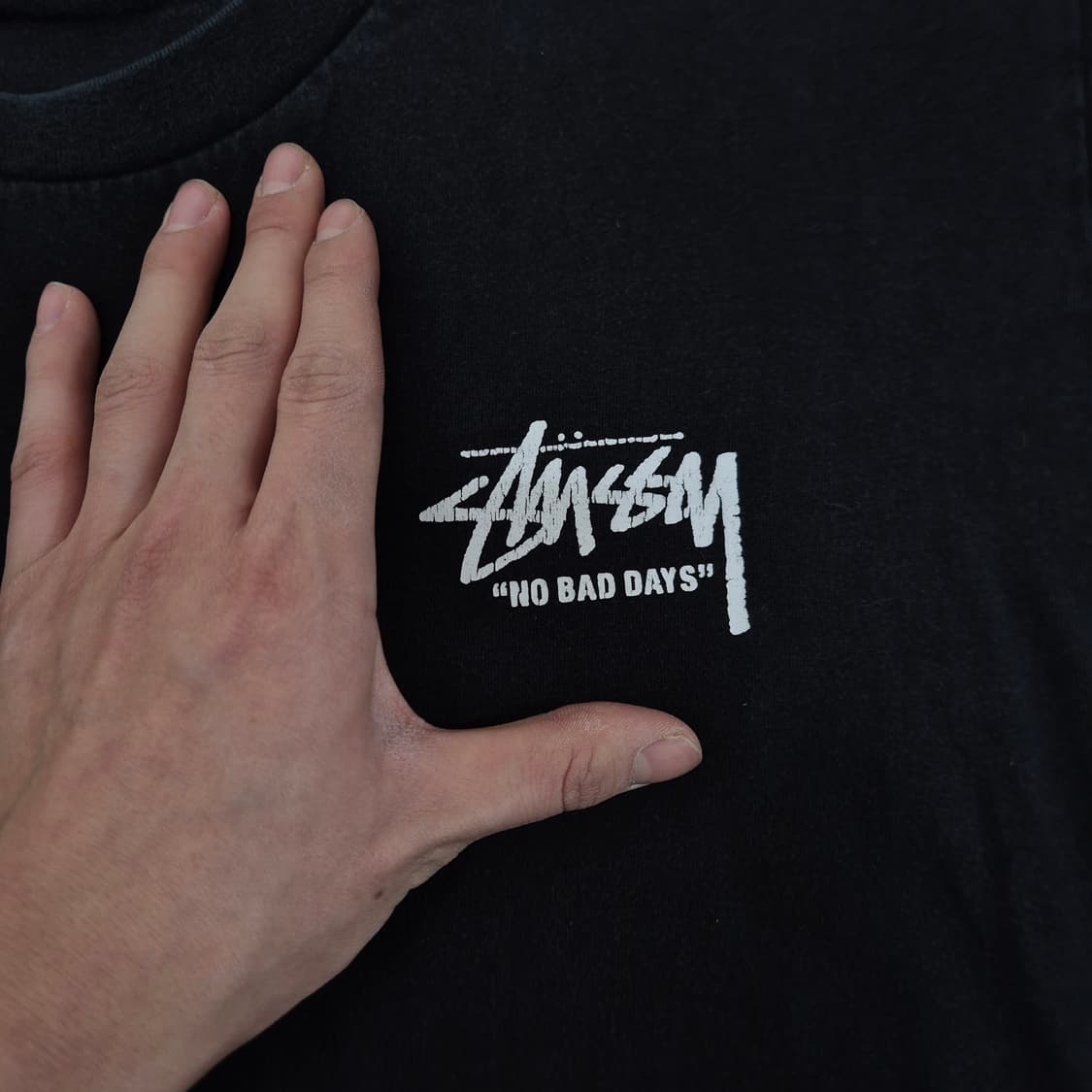 스투시 카네이션 빅로고 반팔티셔츠 L(100) 상품이미지4