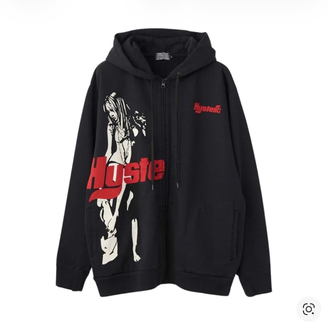 [새상품] M 히스테릭글래머 타임즈 후드 블랙 상품이미지1