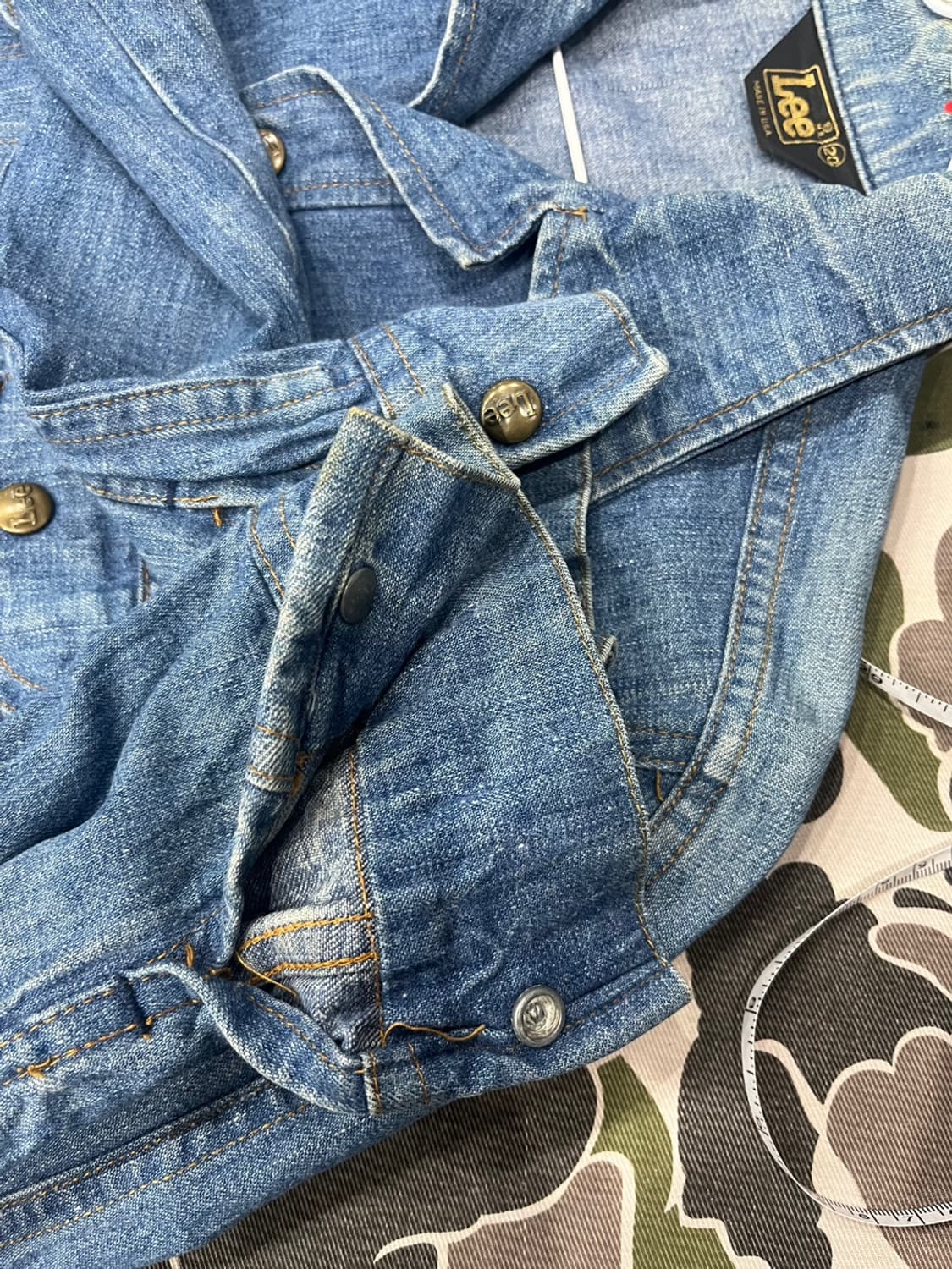 70s Lee 데님 셔츠 자켓 Made in USA 상품이미지7