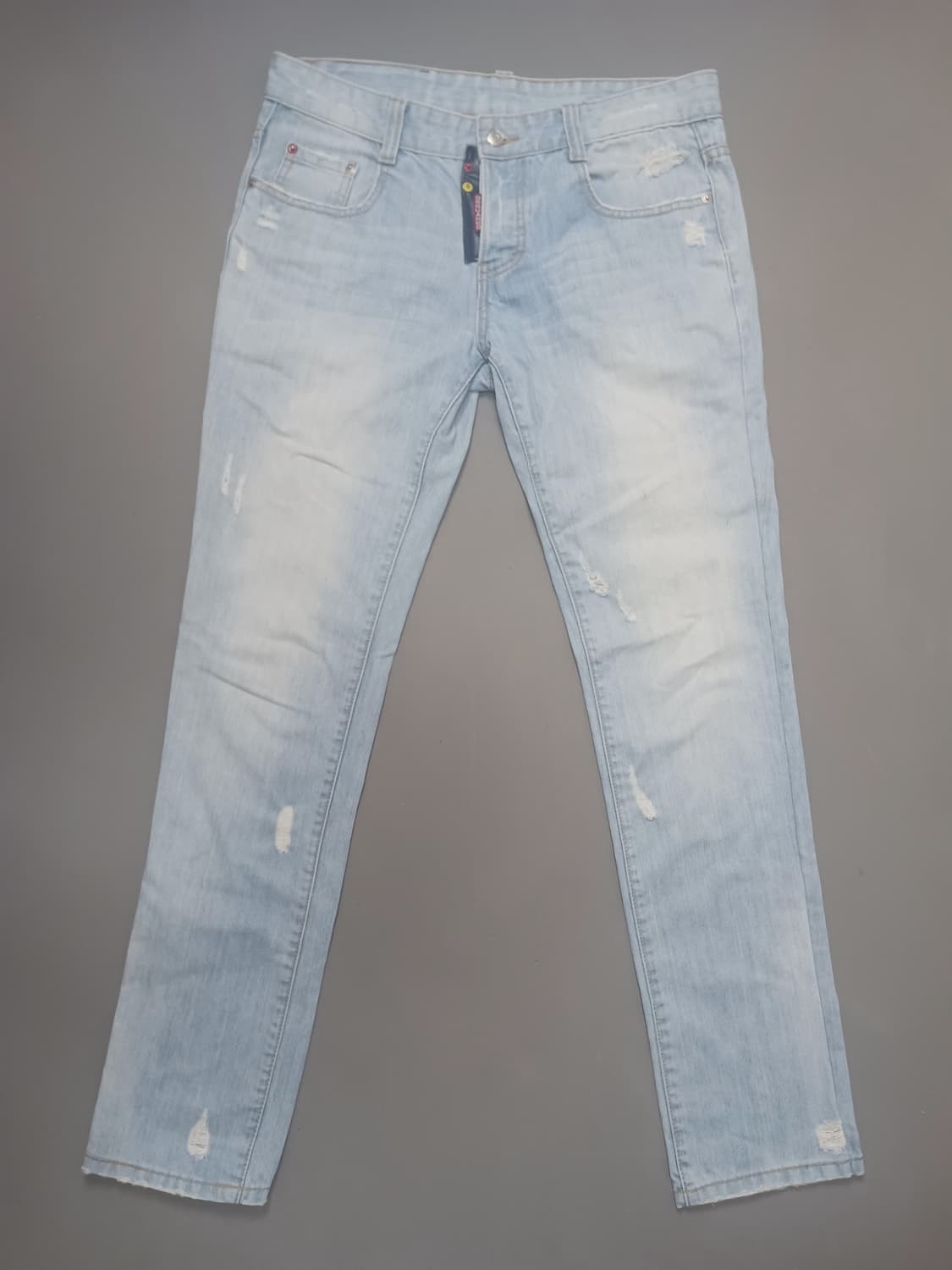 [34] 디스퀘어드2 연청 래더패치 슬림진 청바지 상품이미지1