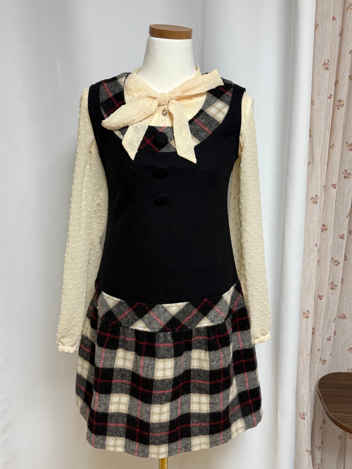 빈티지 레스트로즈 원피스 세트 상품이미지1