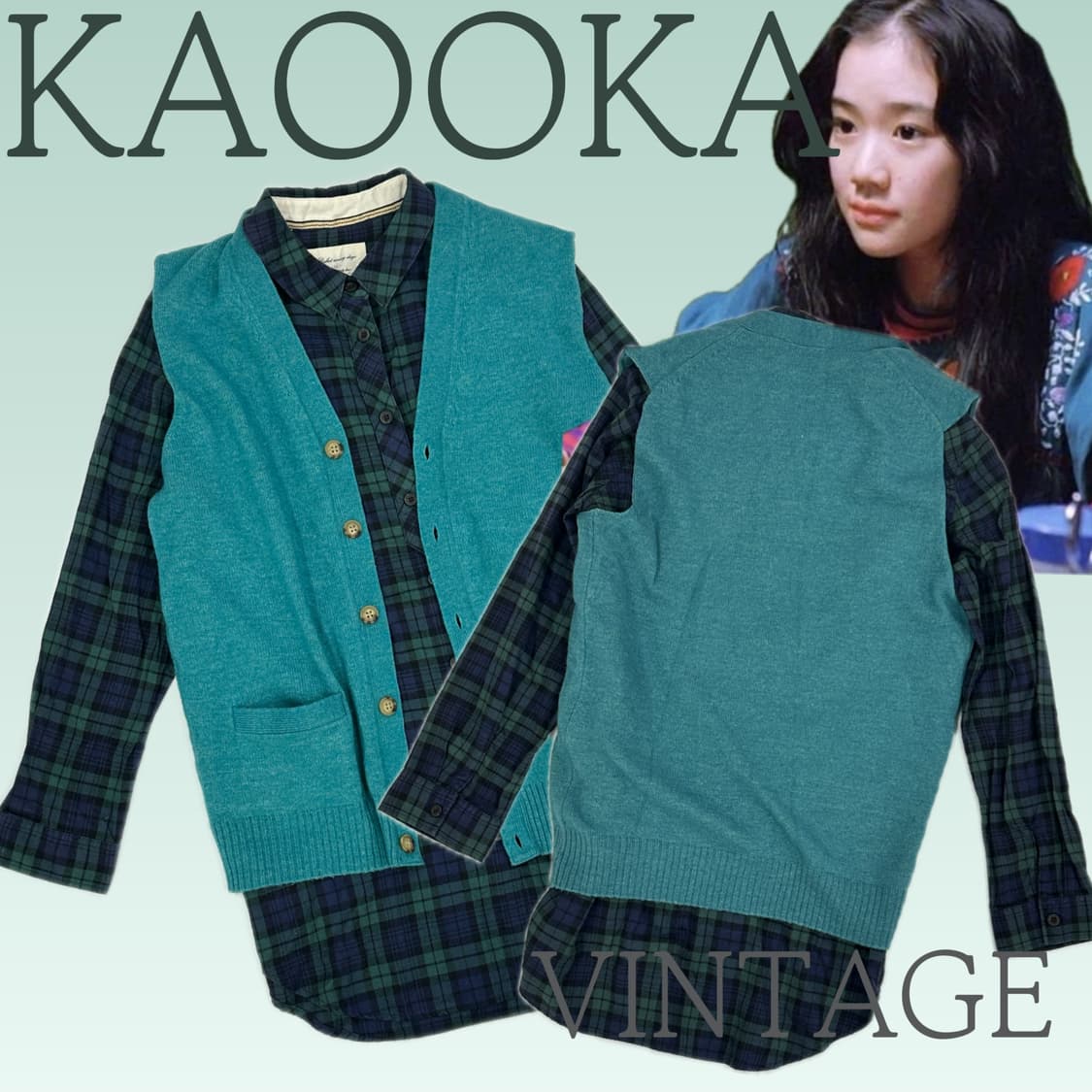 🍀하구미의 민트맛 코디세트🍀 에스닉 그런지 히피 일본 빈티지 상품이미지1