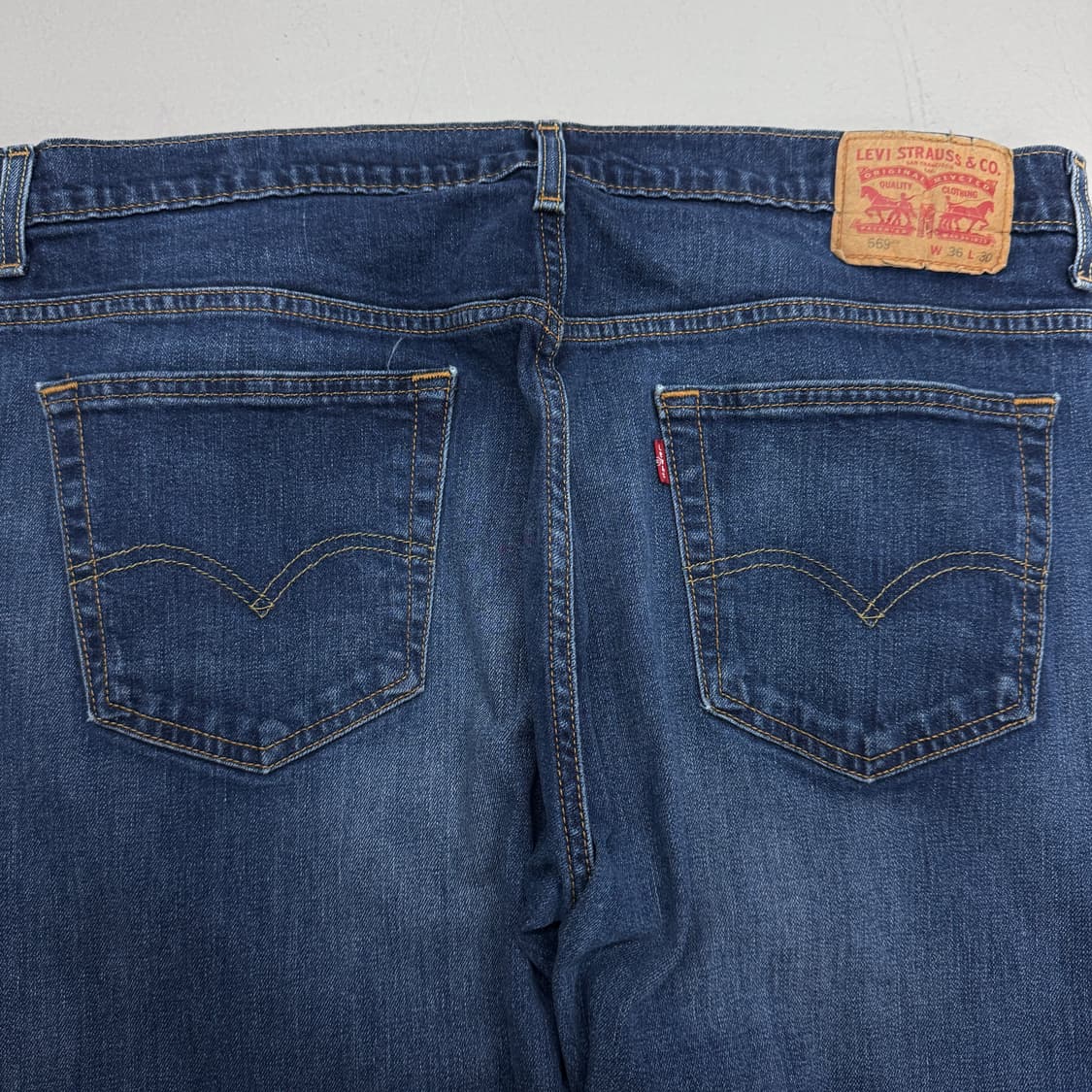 리바이스 569 새깅 워싱 스케이터 와이드 데님팬츠 상품이미지5